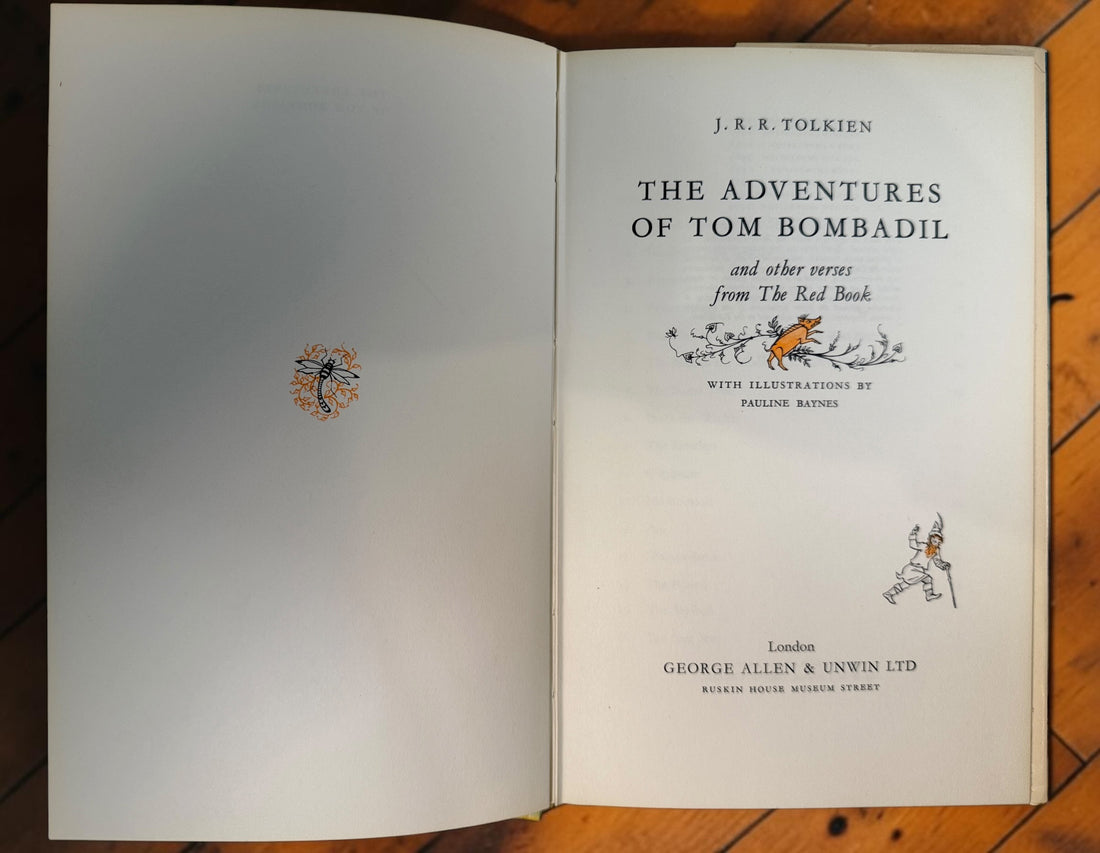 1975 J.R.R. Tolkien Adventures of Tom Bombadil, 9th impression, George Allen &amp; Unwin hardcover with original Pauline Baynes illustrated dust jacket.