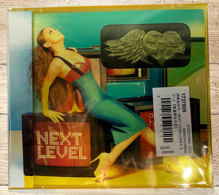 Rare sealed Ayumi Hamasaki NEXT LEVEL USB album Japan 2009 AVZD-23860 collectible J-Pop release unique flash drive music edition new condition.