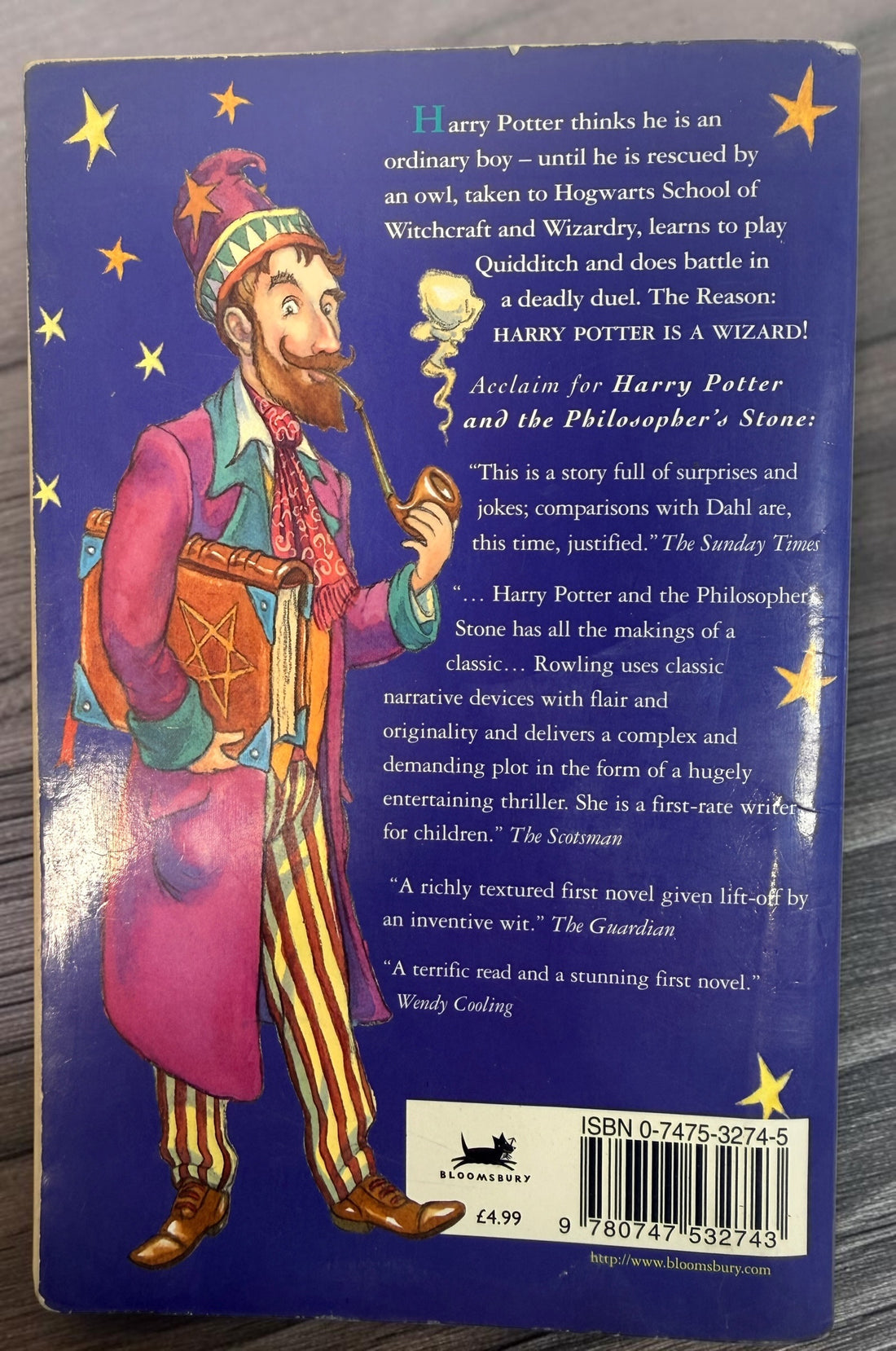 Harry Potter and the Philosopher’s Stone, Canadian third-printing paperback with Thomas Taylor cover art. Fair used condition. Shop Eco Depot Montreal.