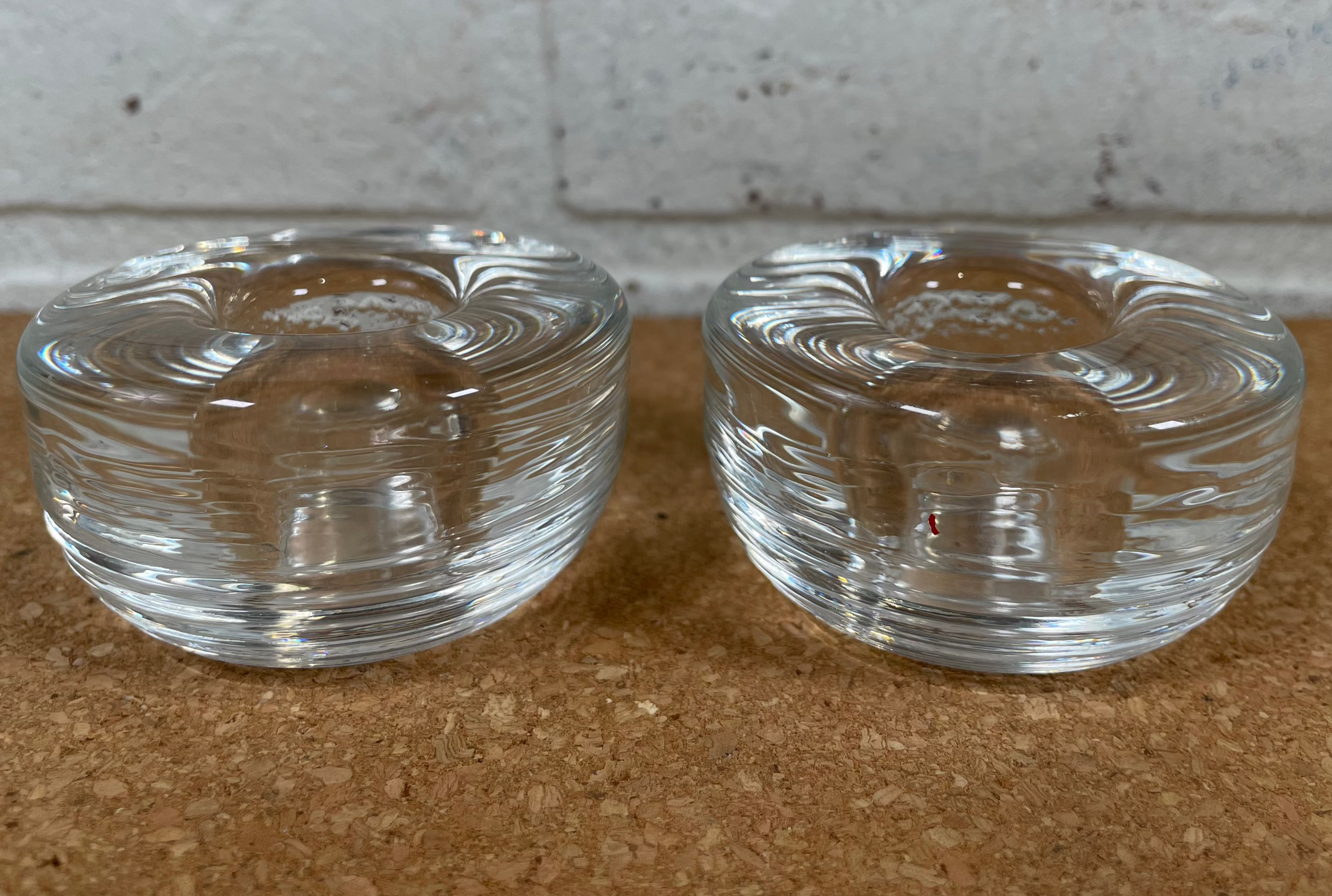 Iittala Finlande MAARU Design par Tappio Wirkkala Bougeoirs votifs vintage