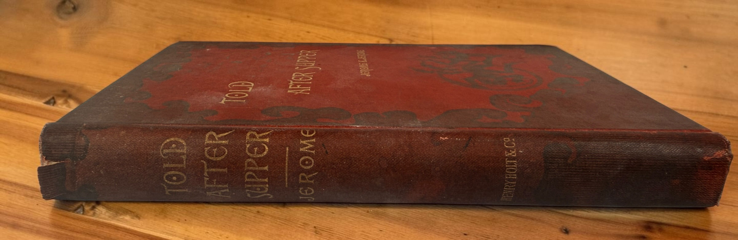 1891 Told After Supper by Jerome K. Jerome, Henry Holt First American Edition, illustrated by Kenneth M. Skeaping. Antique Victorian ghost story book.