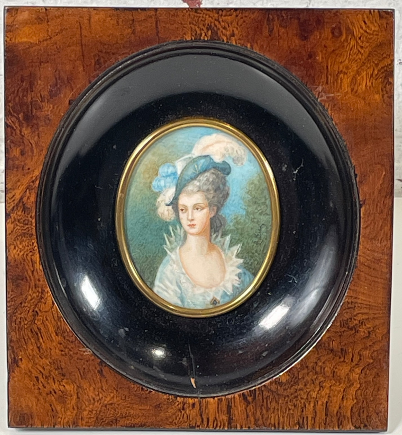 Collectible Antique, Mid 1800s, Victorian Miniature Framed Portraits