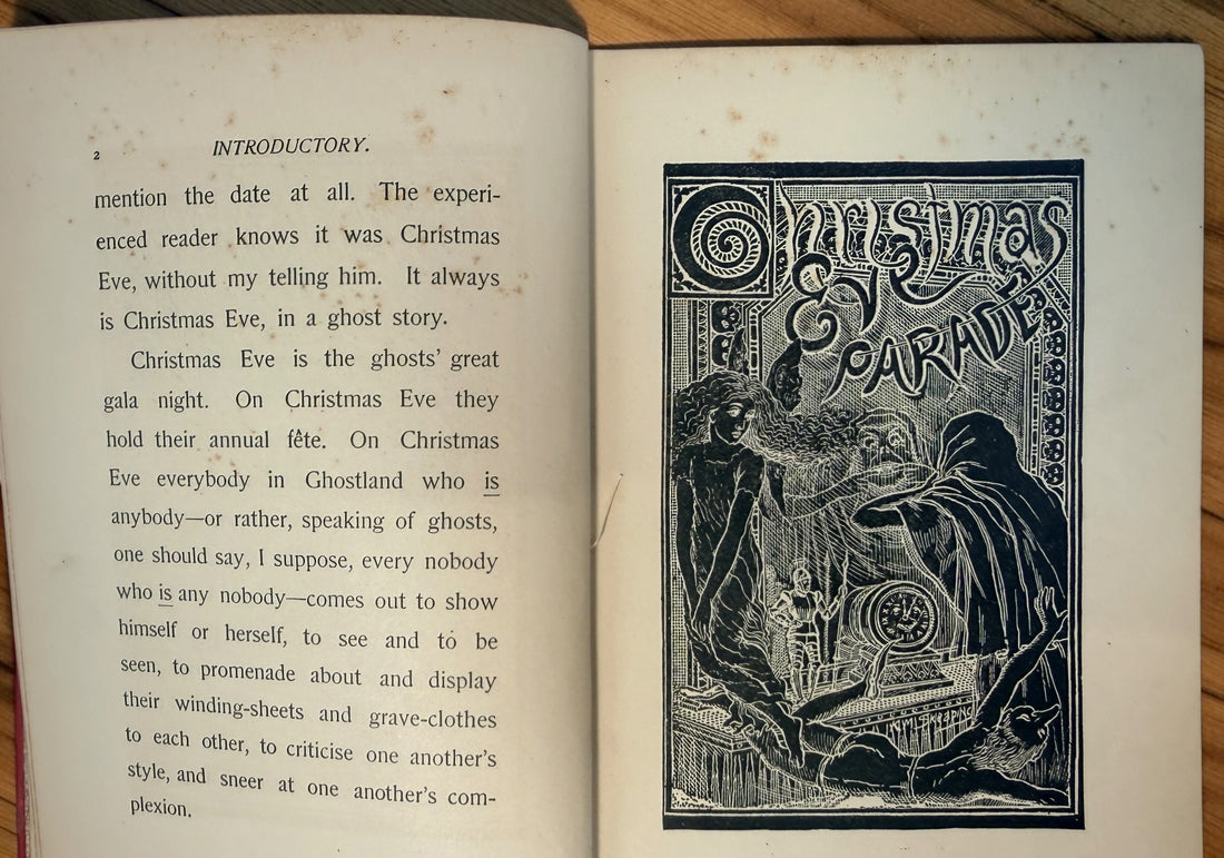 1891 Told After Supper by Jerome K. Jerome, Henry Holt First American Edition, illustrated by Kenneth M. Skeaping. Antique Victorian ghost story book.