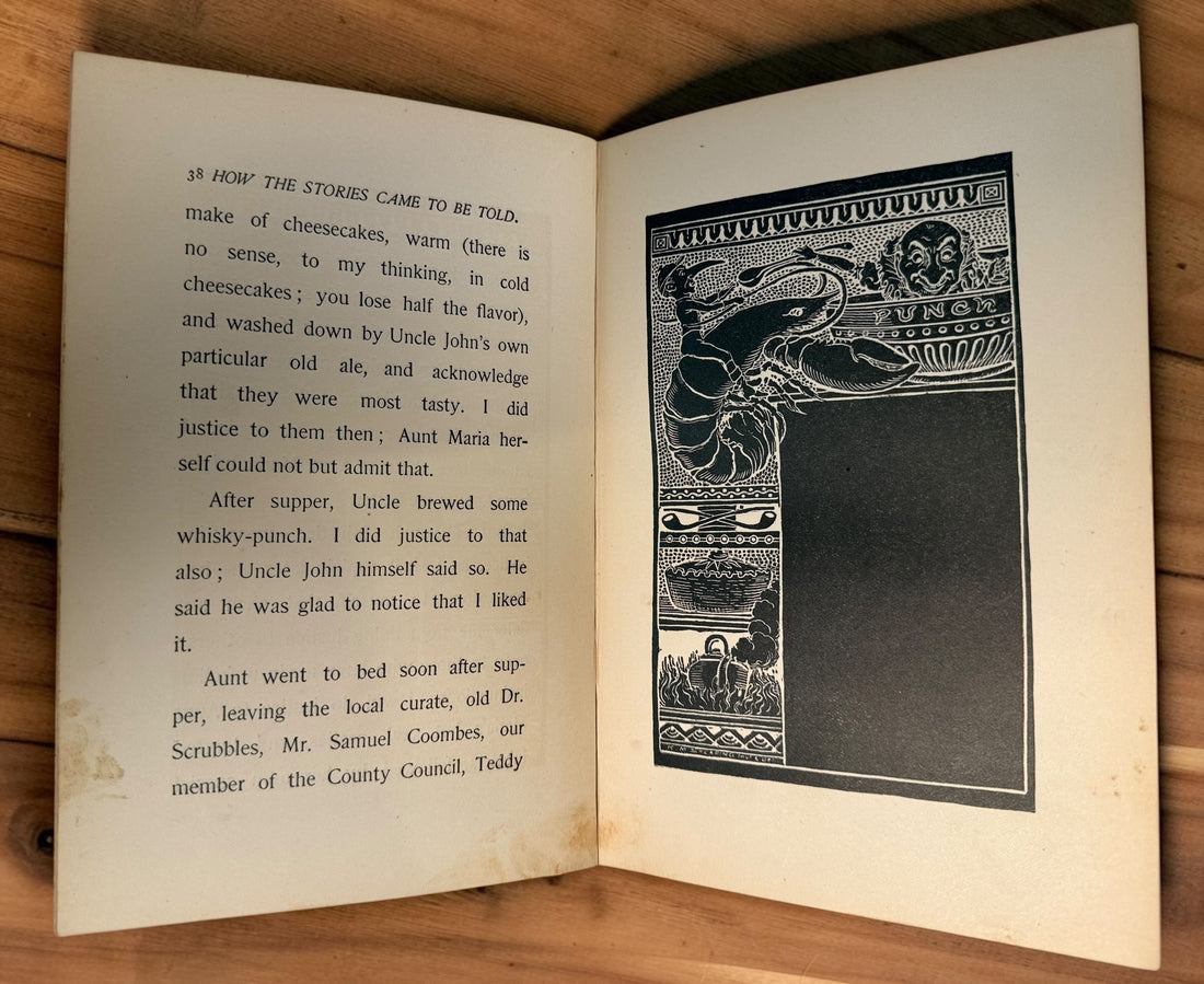 1891 Told After Supper by Jerome K. Jerome, Henry Holt First American Edition, illustrated by Kenneth M. Skeaping. Antique Victorian ghost story book.