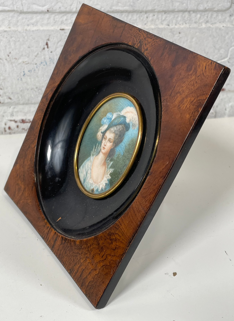 Collectible Antique, Mid 1800s, Victorian Miniature Framed Portraits