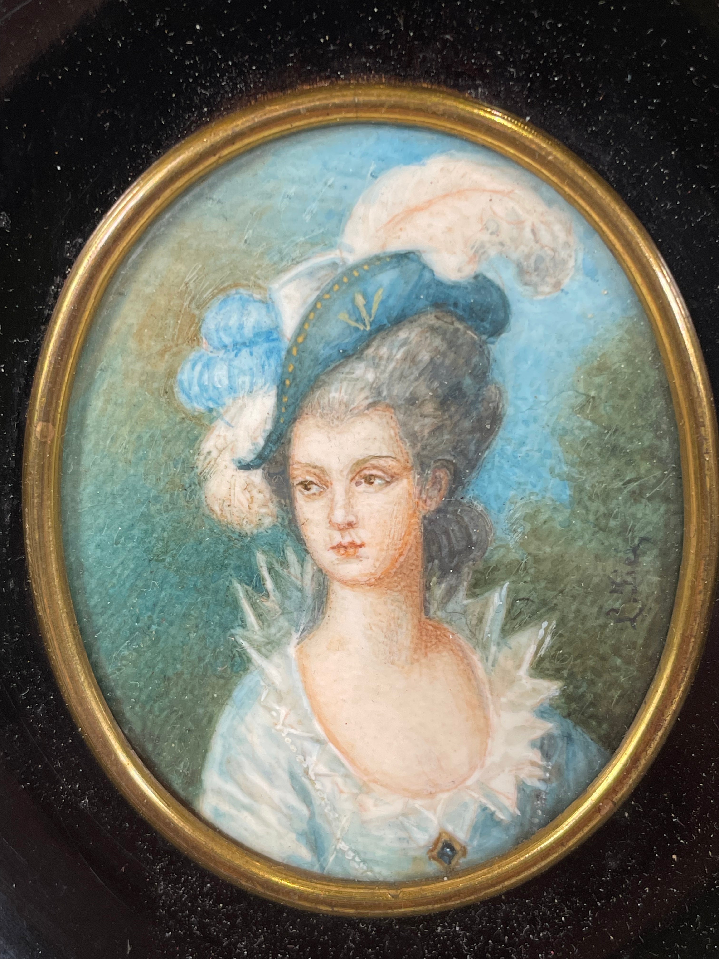 Collectible Antique, Mid 1800s, Victorian Miniature Framed Portraits