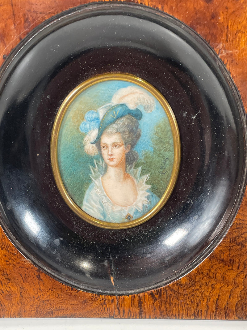 Collectible Antique, Mid 1800s, Victorian Miniature Framed Portraits