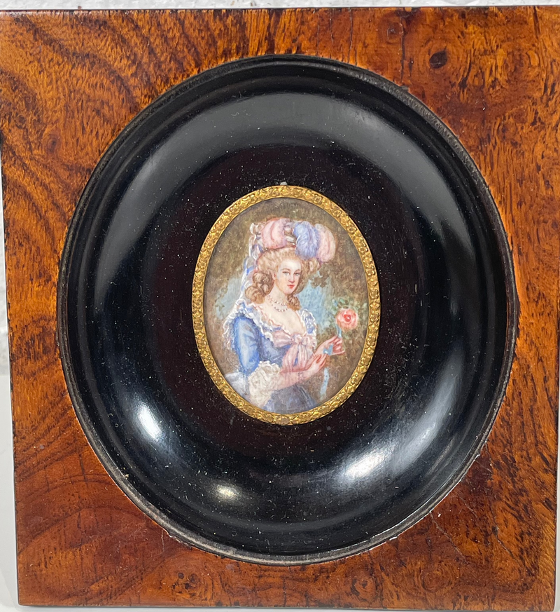 Collectible, Mid 1800s, Victorian Miniature Framed Portrait