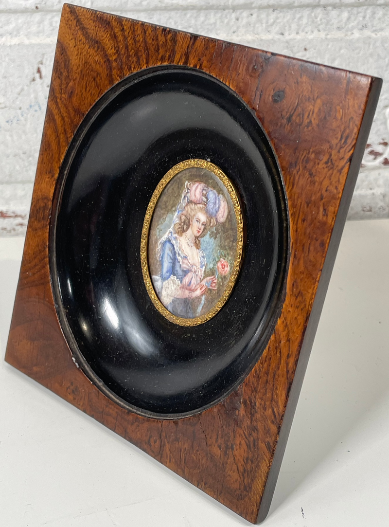 Collectible, Mid 1800s, Victorian Miniature Framed Portrait