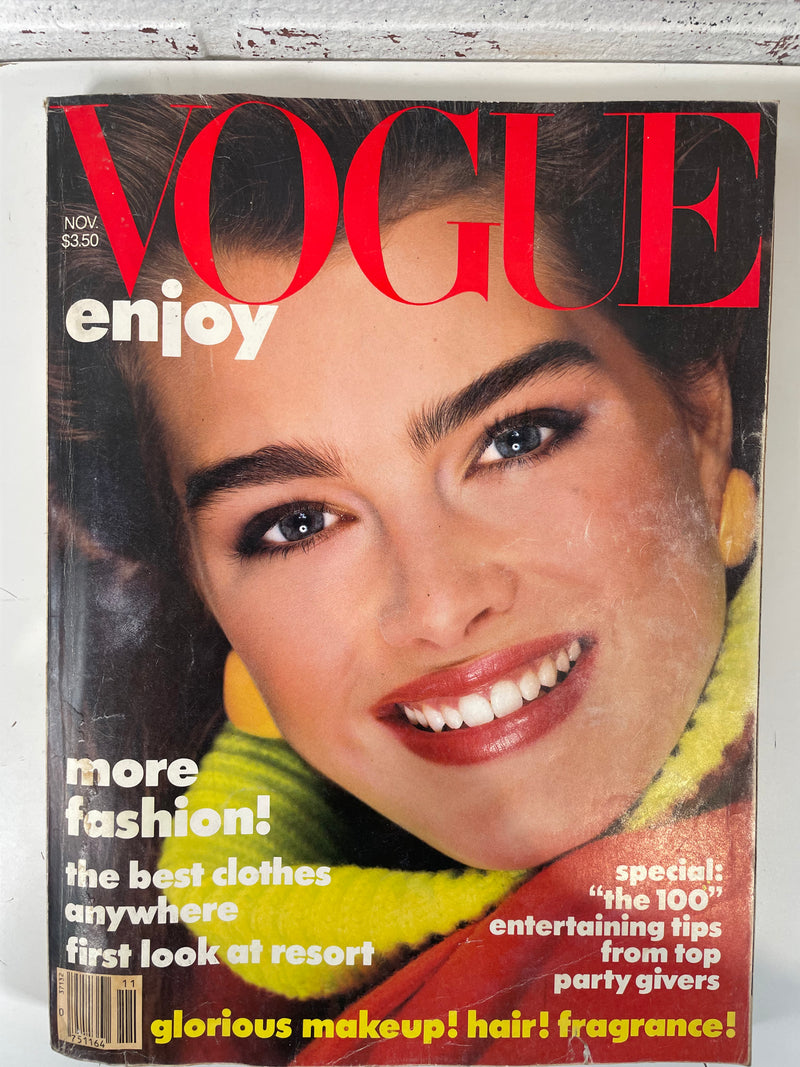 Magazine VOGUE 1983, numéro de novembre 1983, couverture : Brooke Shields