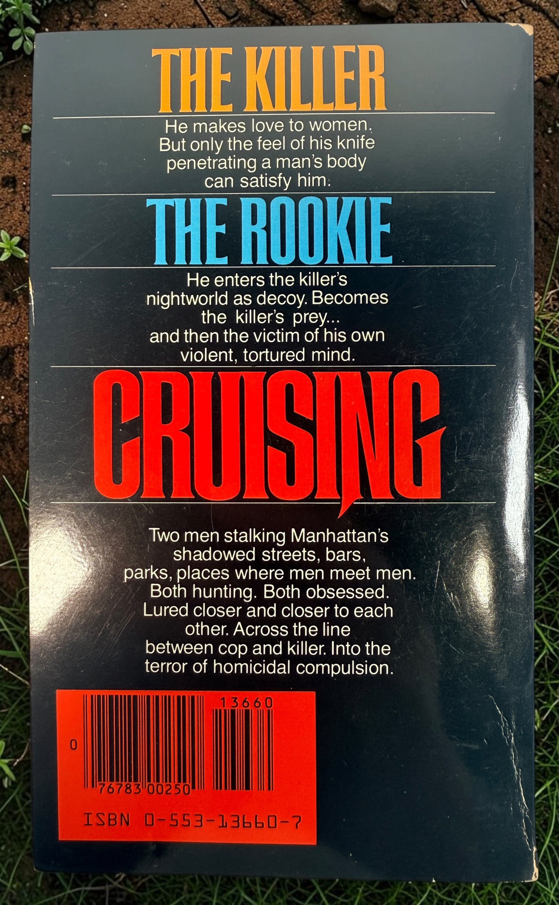 Vintage 1980 Cruising by Gerald Walker Bantam paperback movie tie-in edition, featuring the film cover from the controversial Al Pacino cult classic.