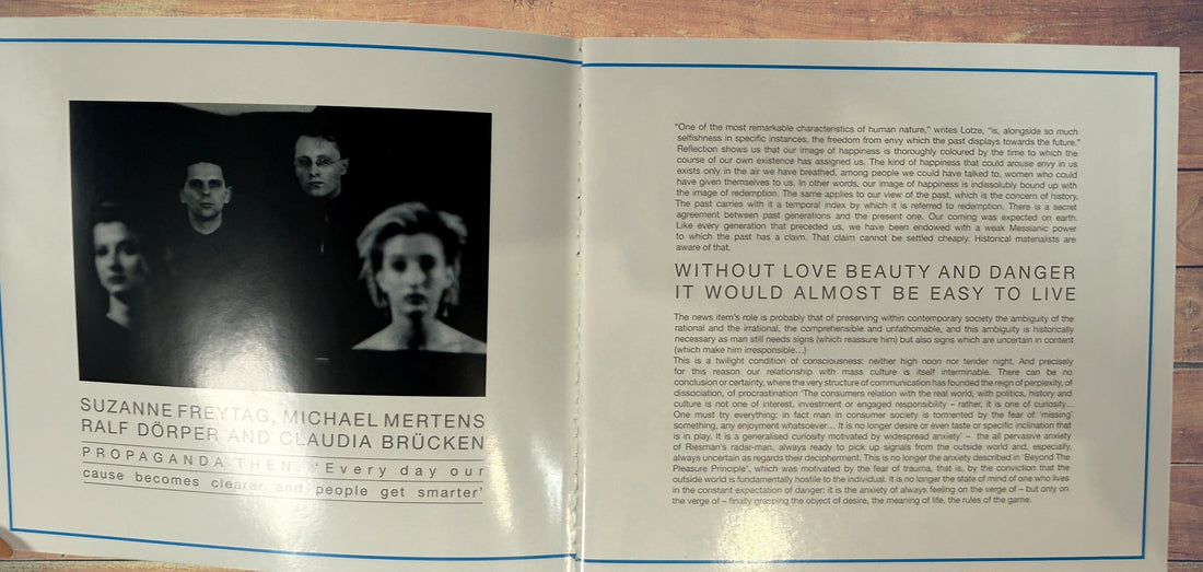 Propaganda Secret Wish 1985 CD reissue on ZTT Records. Classic 80s synth-pop featuring Dr. Mabuse and Dream Within a Dream. EU pressing in clean condition.