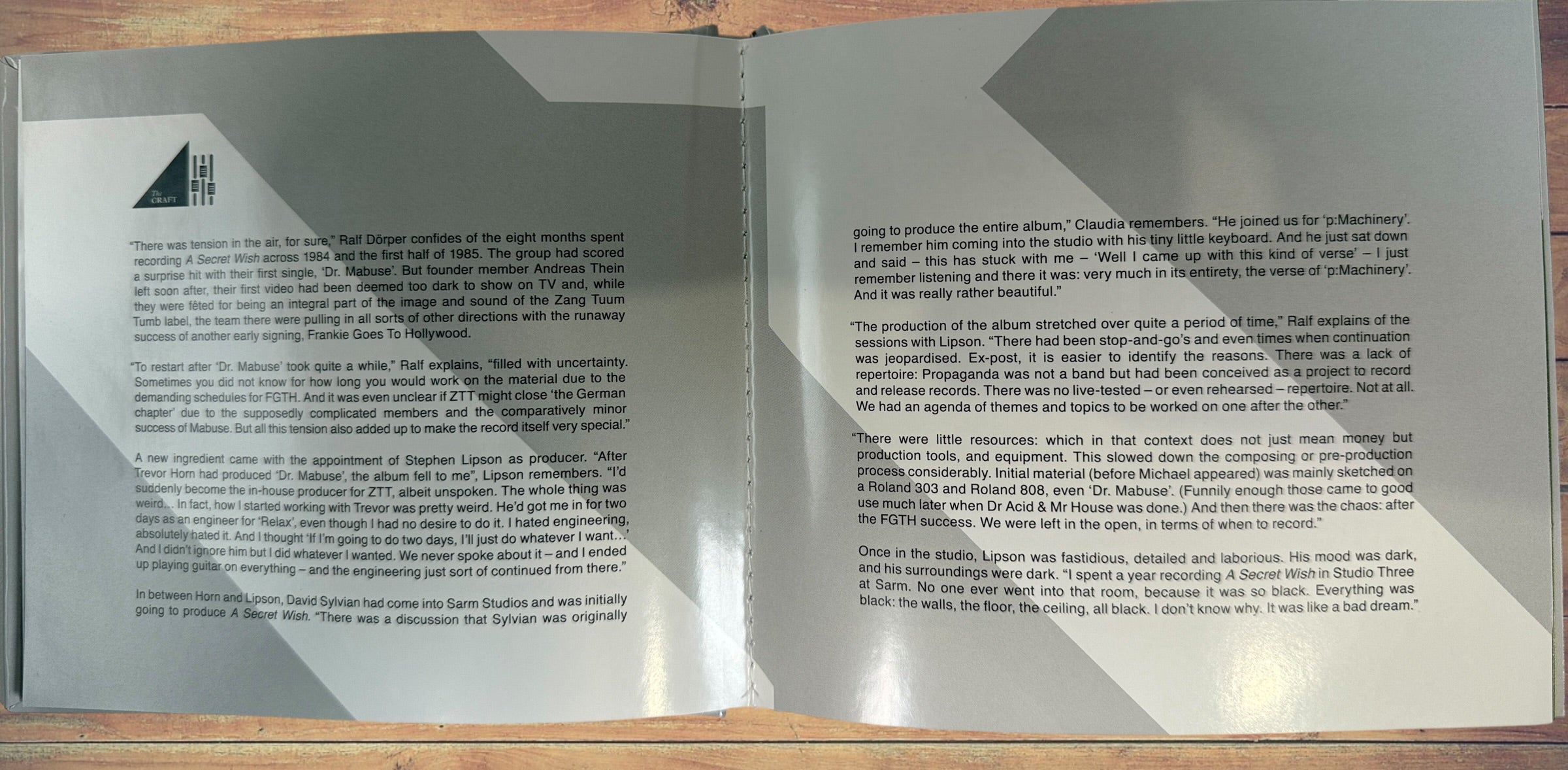 Propaganda Secret Wish 1985 CD reissue on ZTT Records. Classic 80s synth-pop featuring Dr. Mabuse and Dream Within a Dream. EU pressing in clean condition.