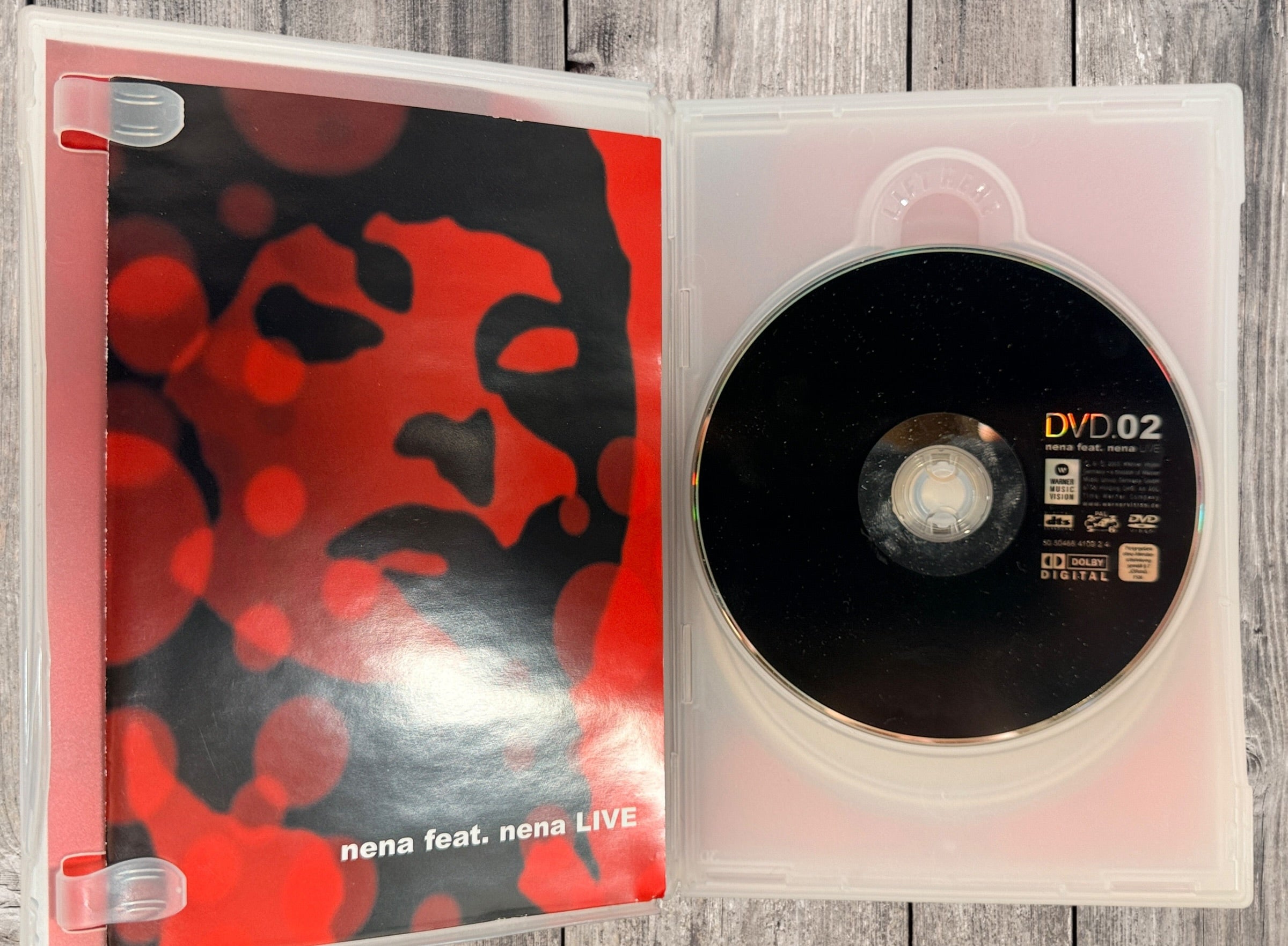 Nena Feat. Nena Live 2DVD + Bonus CD 2002 concert edition with 99 Luftballons, Dolby 5.1 surround sound, anniversary show Frankfurt.