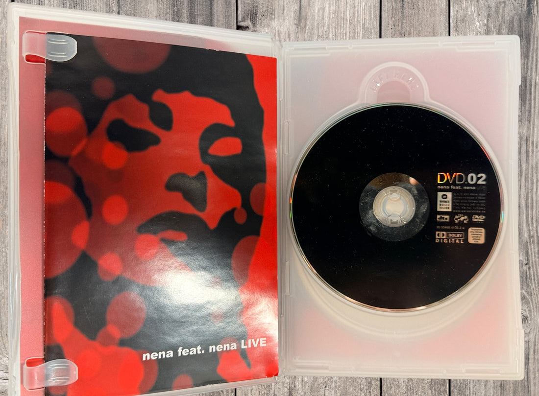 Nena Feat. Nena Live 2DVD + Bonus CD 2002 concert edition with 99 Luftballons, Dolby 5.1 surround sound, anniversary show Frankfurt.