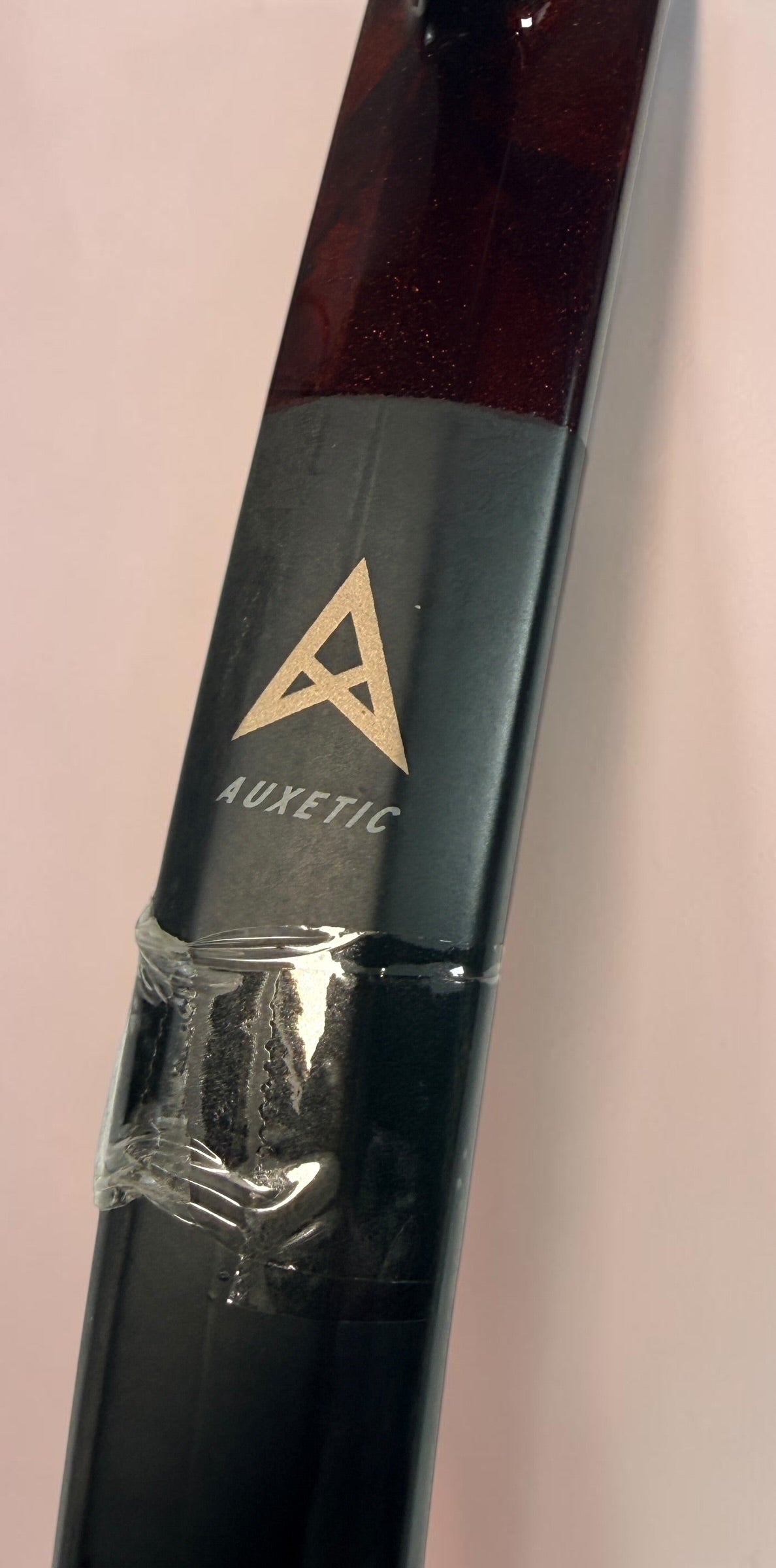 HEAD Prestige MP tennis racquet with Auxetic technology. Pre-owned and strung with visible cosmetic wear. Premium control racquet for experienced players.