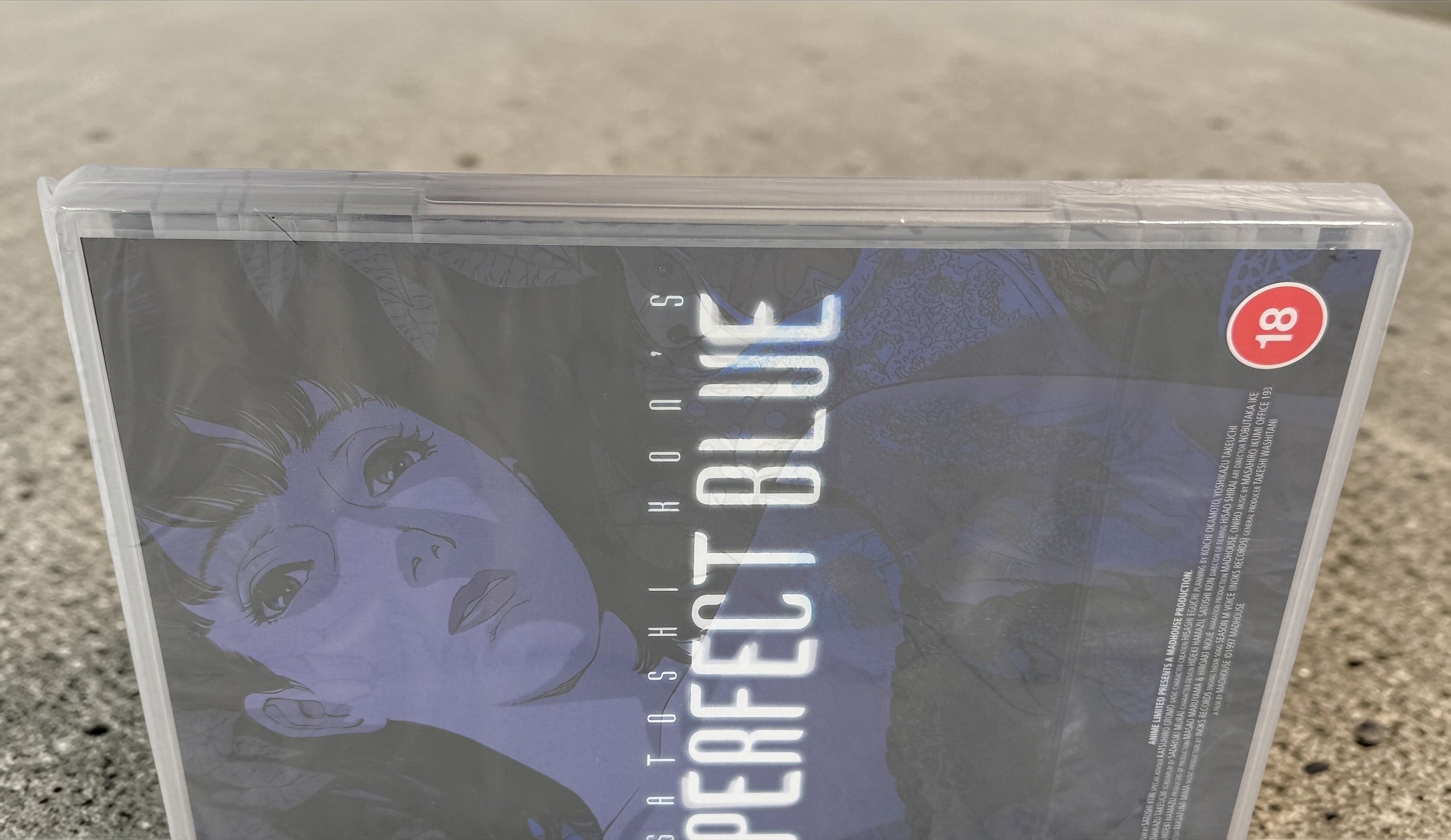 Sealed Perfect Blue DVD directed by Satoshi Kon. UK 18 rated edition. Classic 1997 anime psychological thriller in factory shrink wrap. Collectible copy.