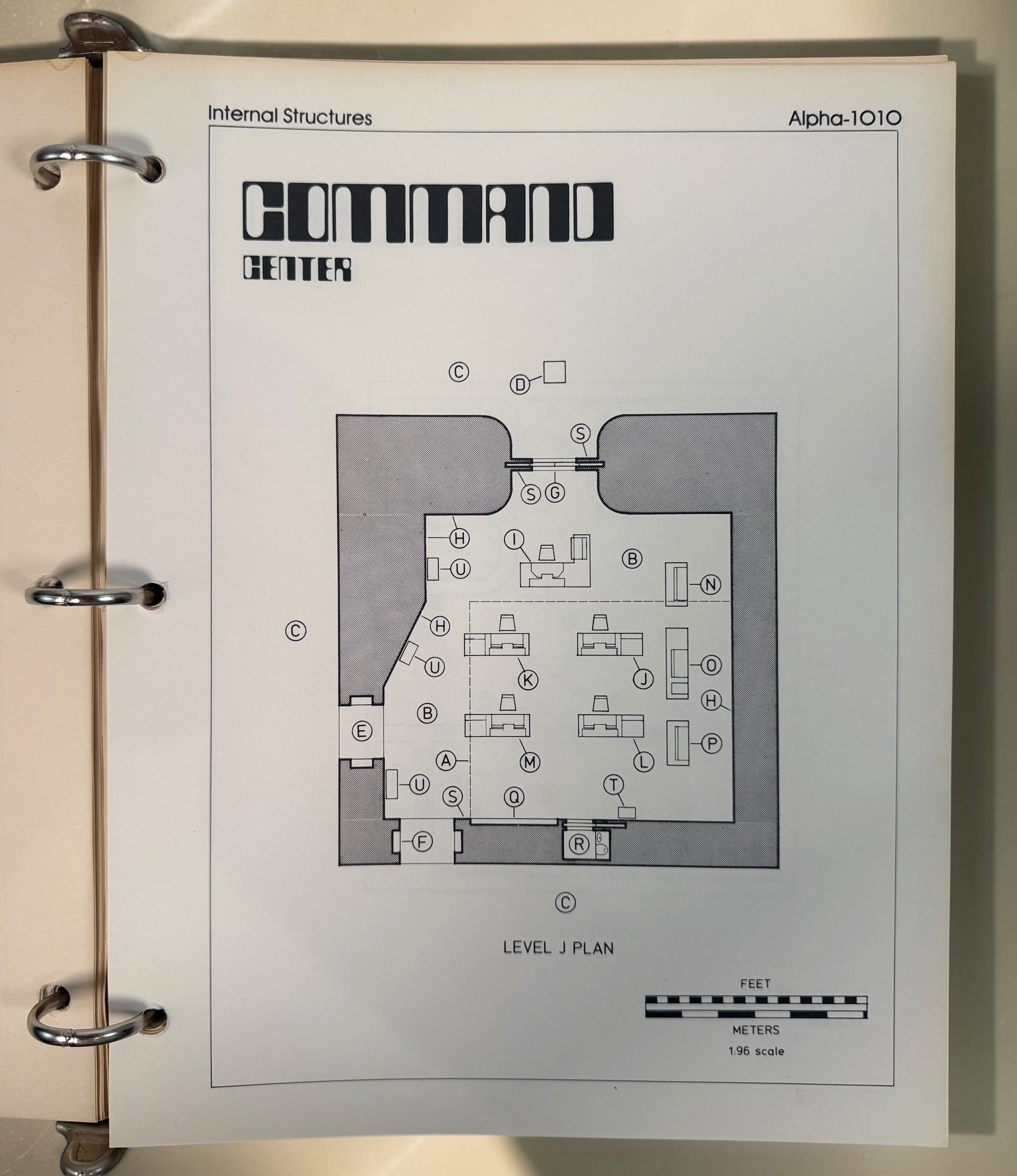 1977 Space: 1999 Moonbase Alpha Technical Notebook, first printing by Starlog. Illustrated vintage reference in red binder. See condition and completeness notes.