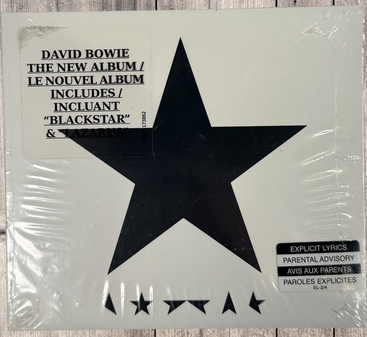 Sealed 2016 David Bowie Blackstar CD on ISO Columbia. Final studio album featuring Blackstar and Lazarus. Brand new jewel case edition.
