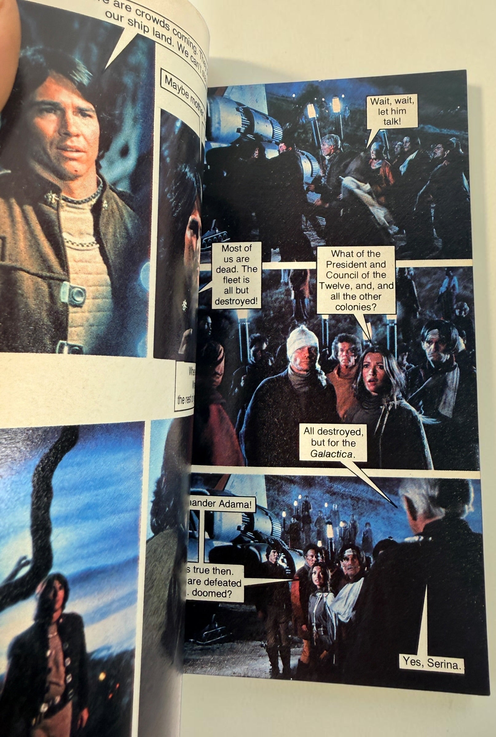 Vintage 1978–79 Fotonovel lot with Lord of the Rings, Battlestar Galactica and two Grease editions. Four collectible movie photobooks.