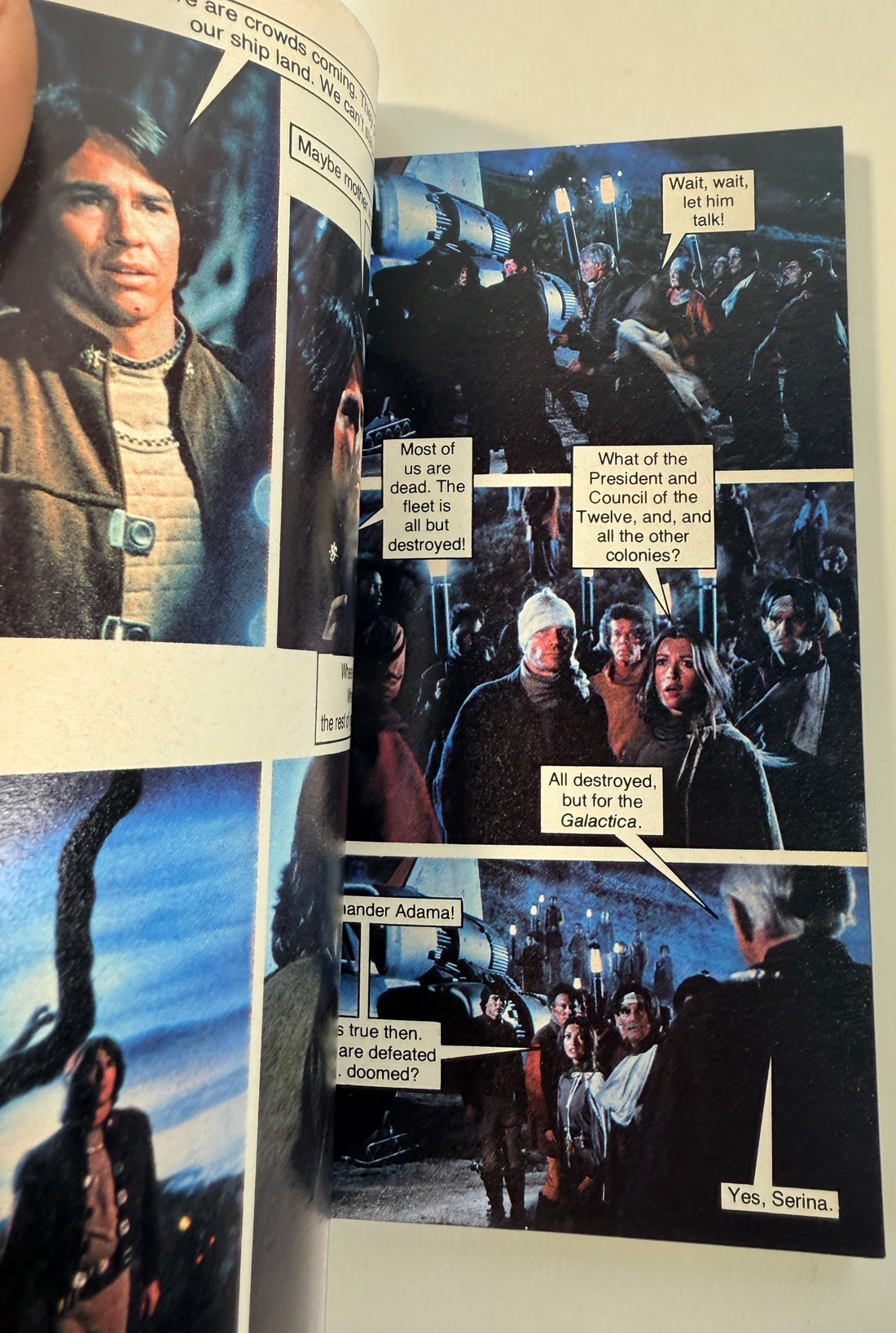 Vintage 1978–79 Fotonovel lot with Lord of the Rings, Battlestar Galactica and two Grease editions. Four collectible movie photobooks.
