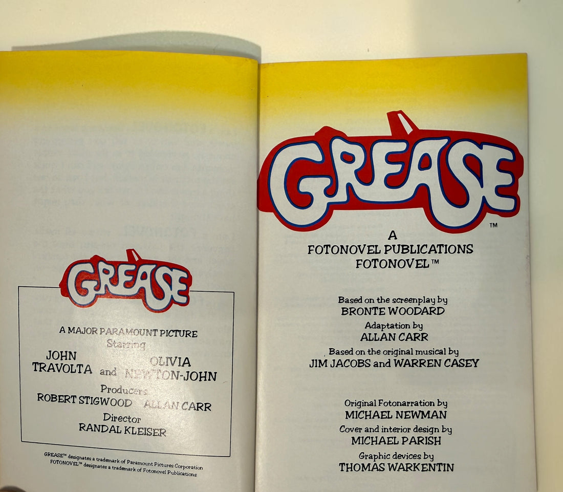 Vintage 1978–79 Fotonovel lot with Lord of the Rings, Battlestar Galactica and two Grease editions. Four collectible movie photobooks.