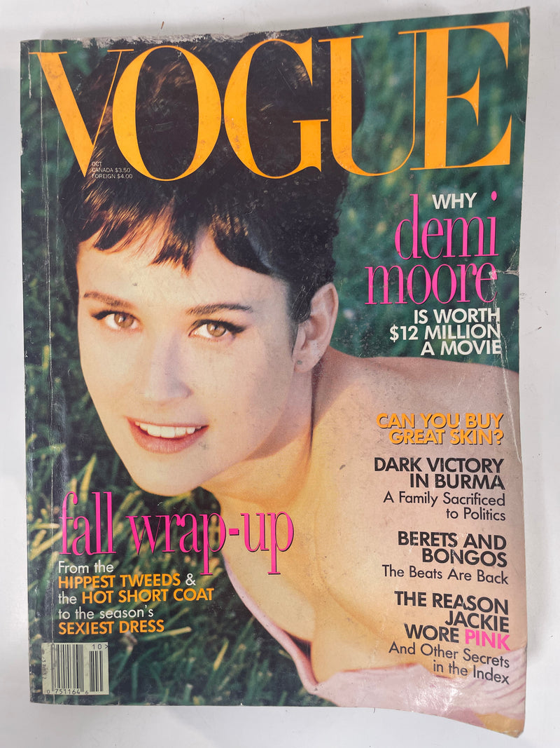 Vogue October 1995 Demi Moore, Calvin Klein, Kate Moss, Comme des Garcons