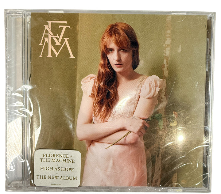 Florence + The Machine High As Hope 2018 factory sealed CD, Made in Mexico pressing with original hype sticker. Includes Hunger and Big God.
