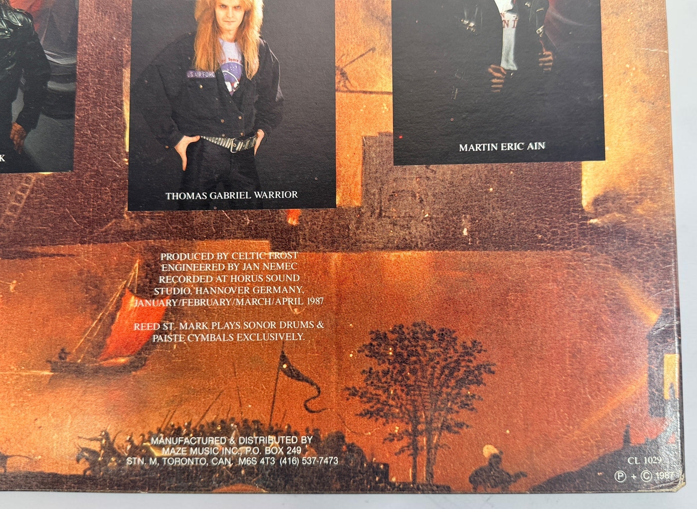 Celtic Frost Into the Pandemonium 1987 Canadian vinyl LP CL 1029. Original Cobra/Maze gatefold pressing of the influential extreme metal classic.