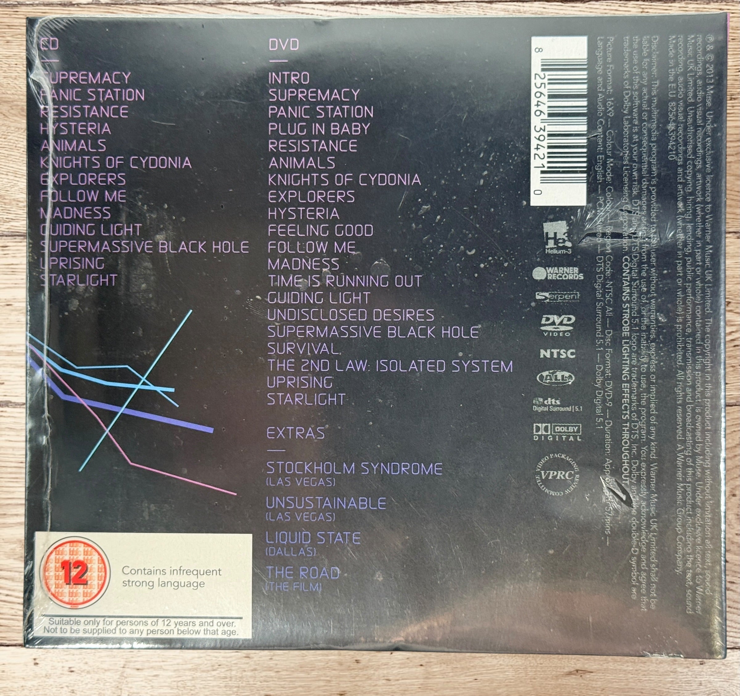 Muse, Live at Rome Olympic Stadium, CD + DVD Set, Sealed. – Éco