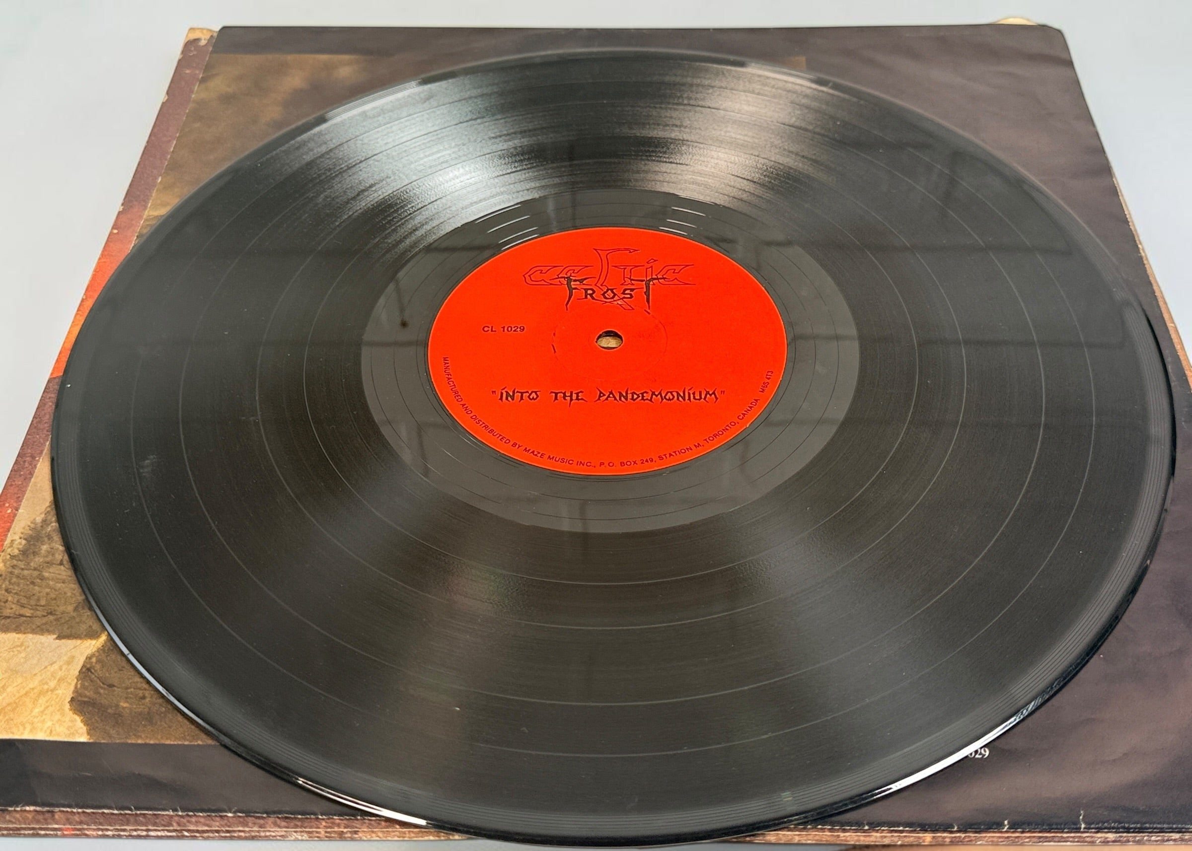 Celtic Frost Into the Pandemonium 1987 Canadian vinyl LP CL 1029. Original Cobra/Maze gatefold pressing of the influential extreme metal classic.