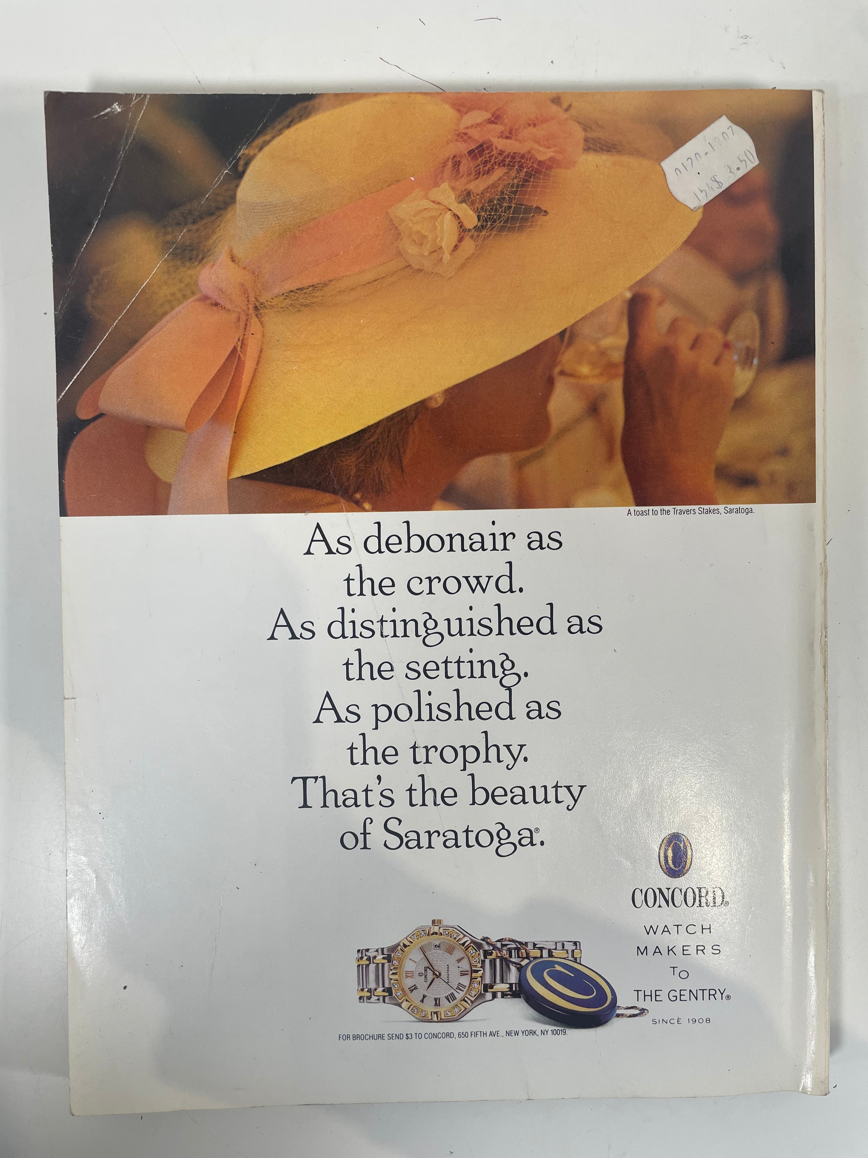 Magazine Vogue vintage d'août 1990, couverture de Claudia Schiffer.