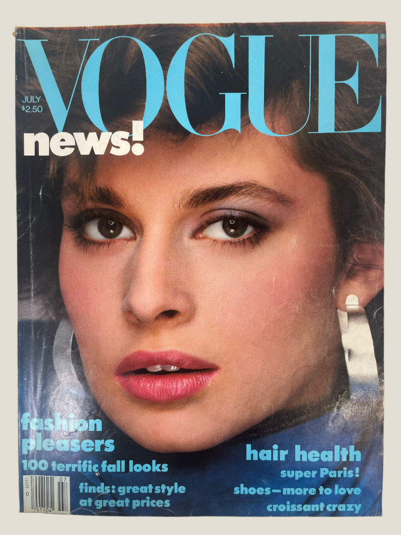 Vintage Vogue Magazine July 1982 Nastassja Kinski. Collectible