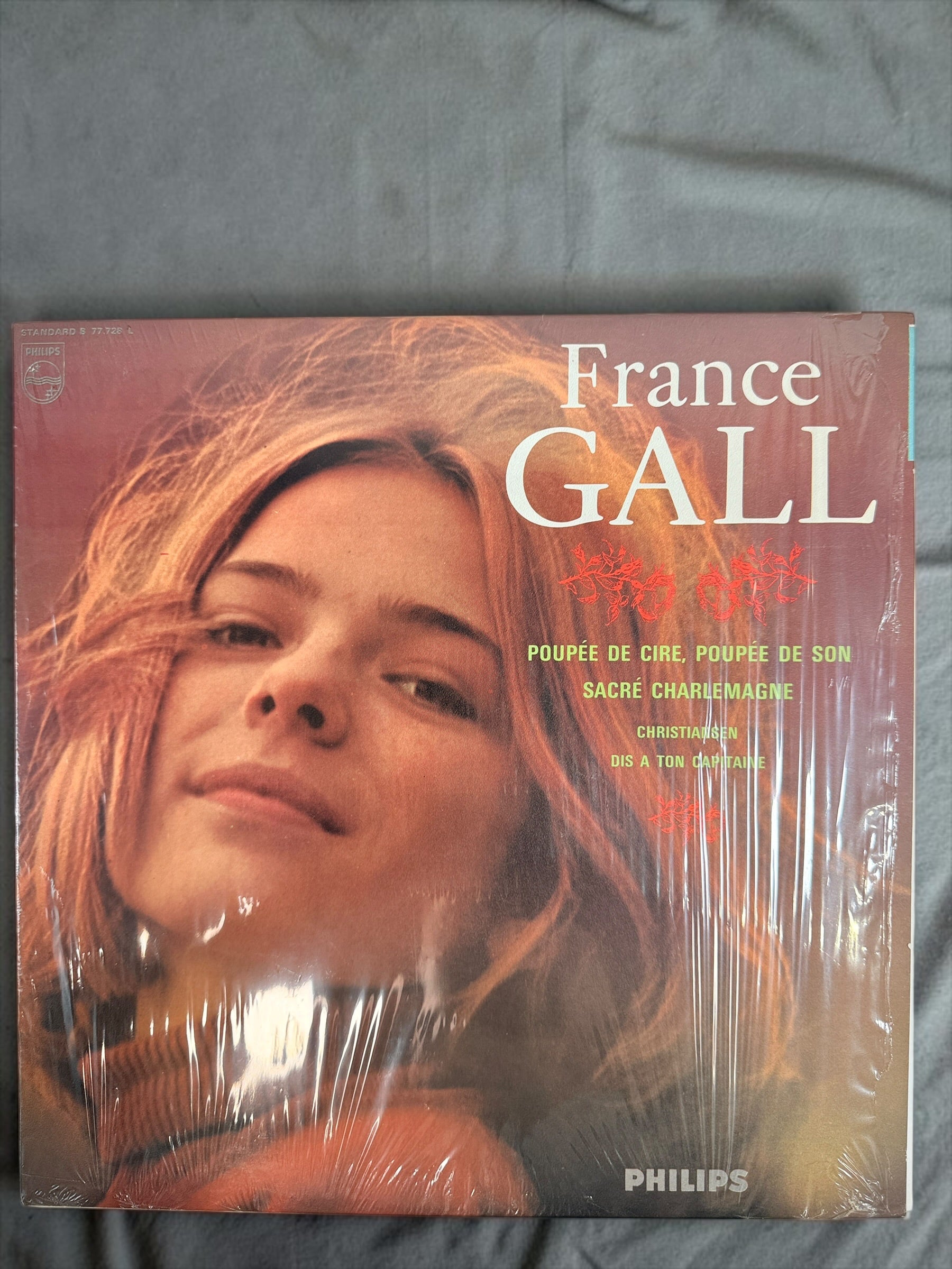 1965 France Gall Poupée de Cire LP, Canadian Philips mono pressing B 77.728 L featuring the Serge Gainsbourg classics Poupée de cire and Laisse tomber les filles.