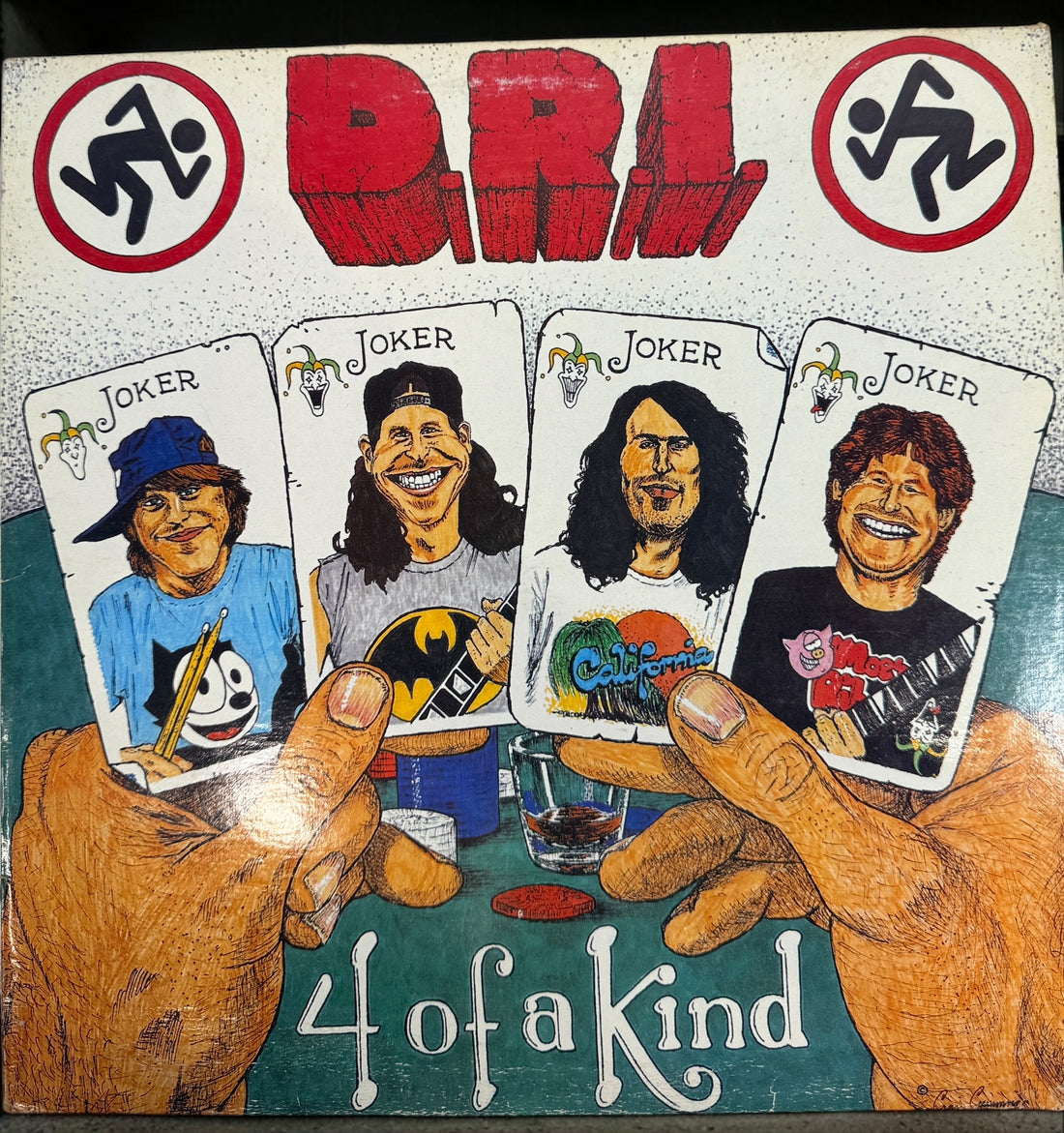 Original 1988 D.R.I. 4 of a Kind vinyl LP on Metal Blade Records, D1-73304. Classic crossover thrash and hardcore punk collectible.