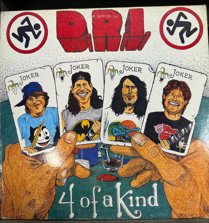 Original 1988 D.R.I. 4 of a Kind vinyl LP on Metal Blade Records, D1-73304. Classic crossover thrash and hardcore punk collectible.