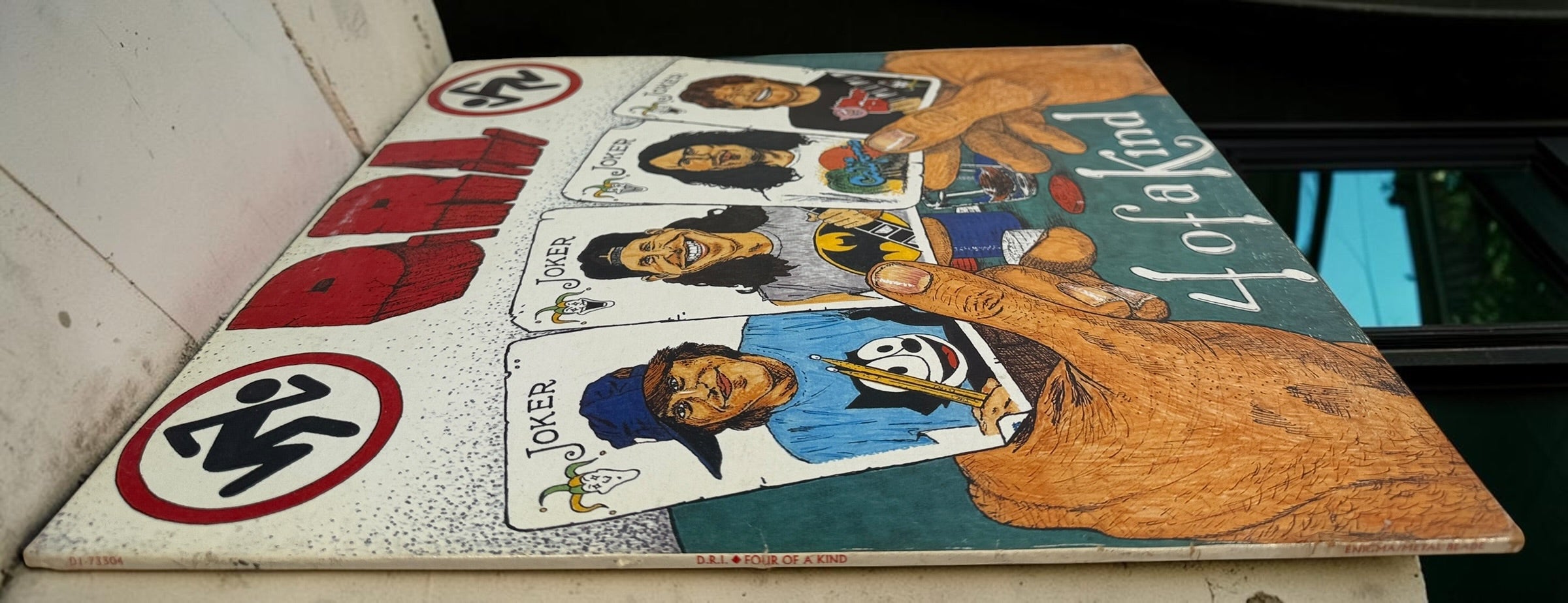 Original 1988 D.R.I. 4 of a Kind vinyl LP on Metal Blade Records, D1-73304. Classic crossover thrash and hardcore punk collectible.