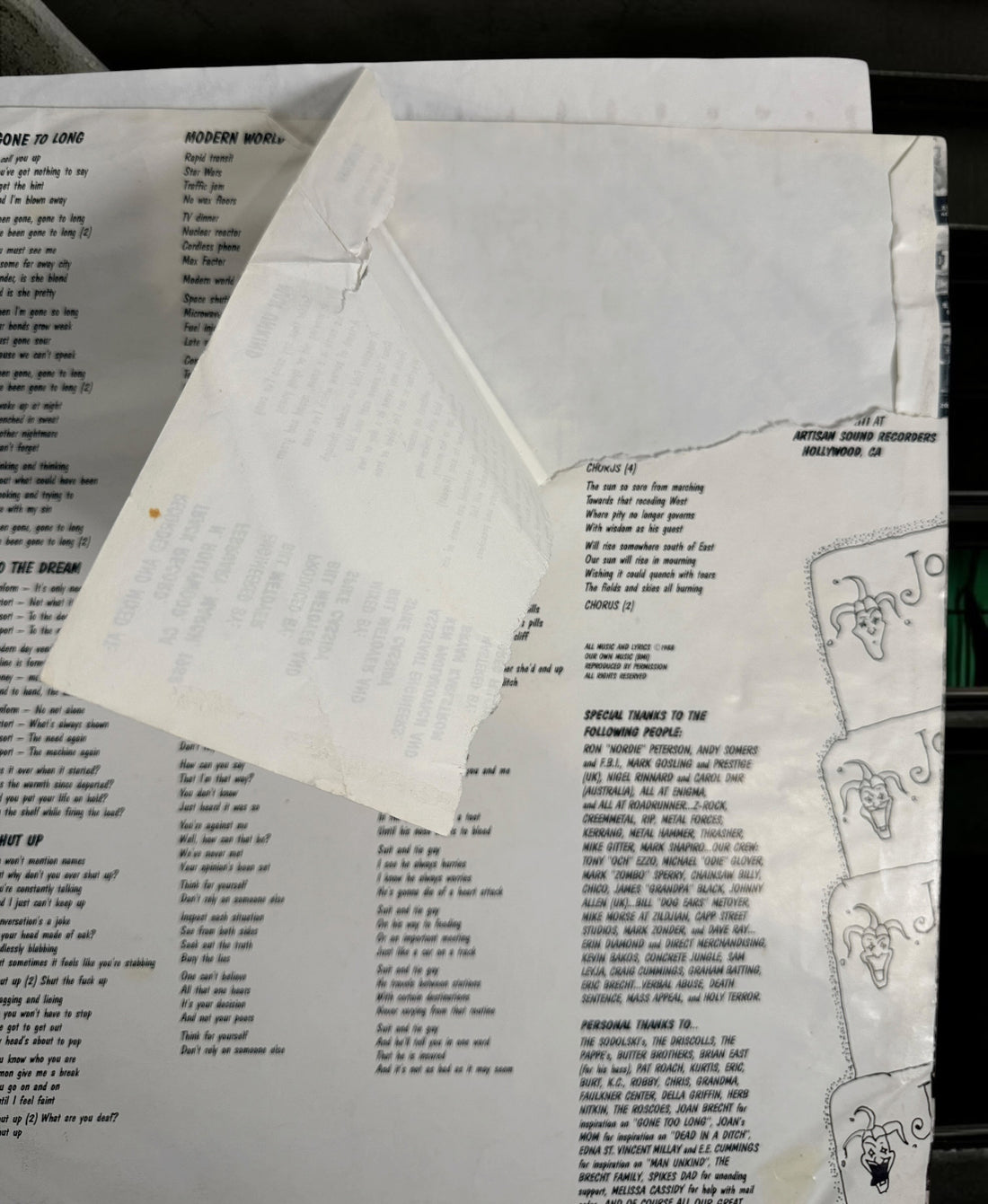 Original 1988 D.R.I. 4 of a Kind vinyl LP on Metal Blade Records, D1-73304. Classic crossover thrash and hardcore punk collectible.