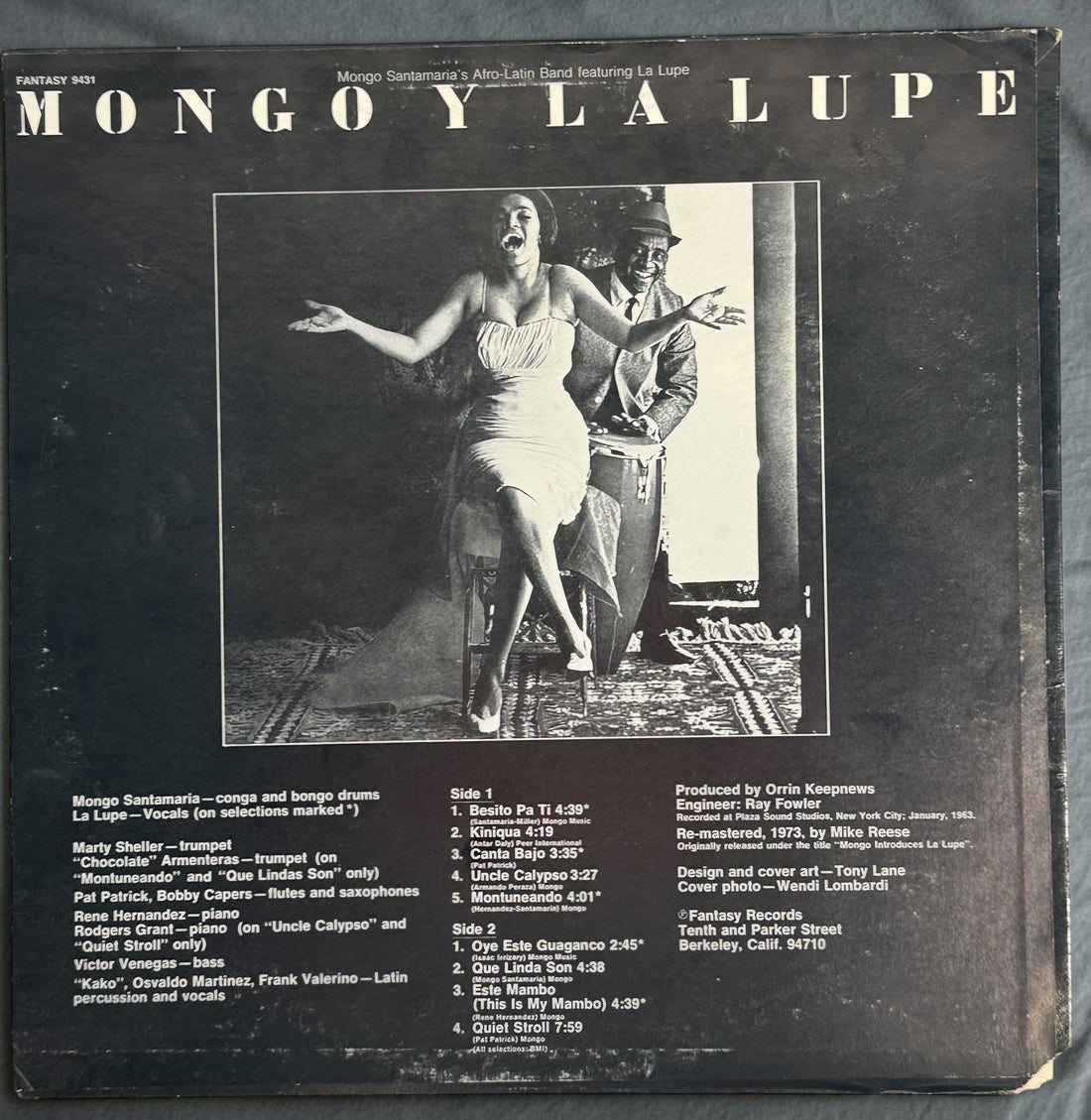 Discover Mongo y La Lupe, a 1973 pressing featuring Mongo Santamaria’s Afro-Latin Band and La Lupe. Vibrant Latin jazz and Afro-Cuban rhythms on vintage vinyl.