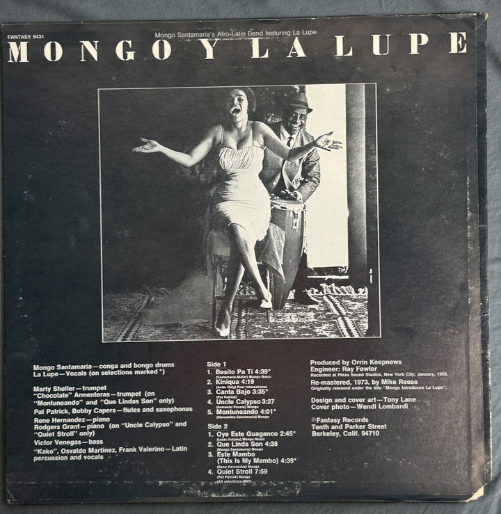 Discover Mongo y La Lupe, a 1973 pressing featuring Mongo Santamaria’s Afro-Latin Band and La Lupe. Vibrant Latin jazz and Afro-Cuban rhythms on vintage vinyl.