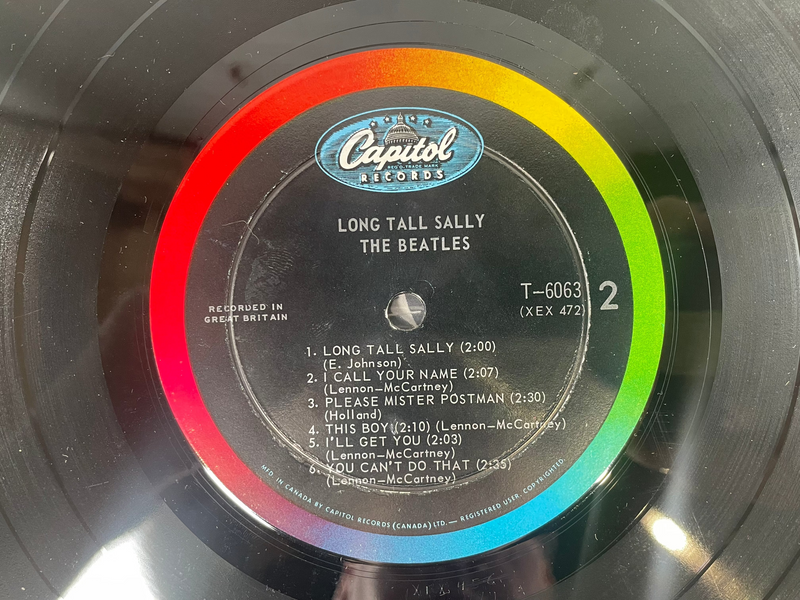 The Beatles Long Tall Sally,Vinyl 1964 Canadian Release T6063 Vintage