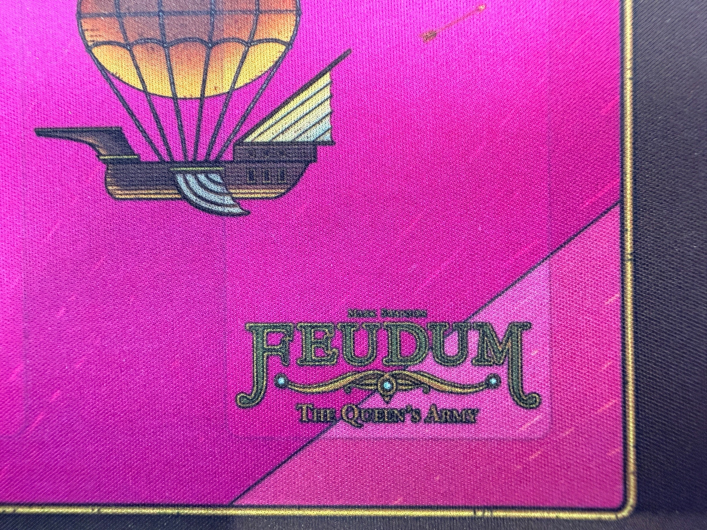 Official Feudum The Queen’s Army neoprene player mat. Kickstarter accessory by Odd Bird Games. Premium stitched-edge faction playmat in clean condition.