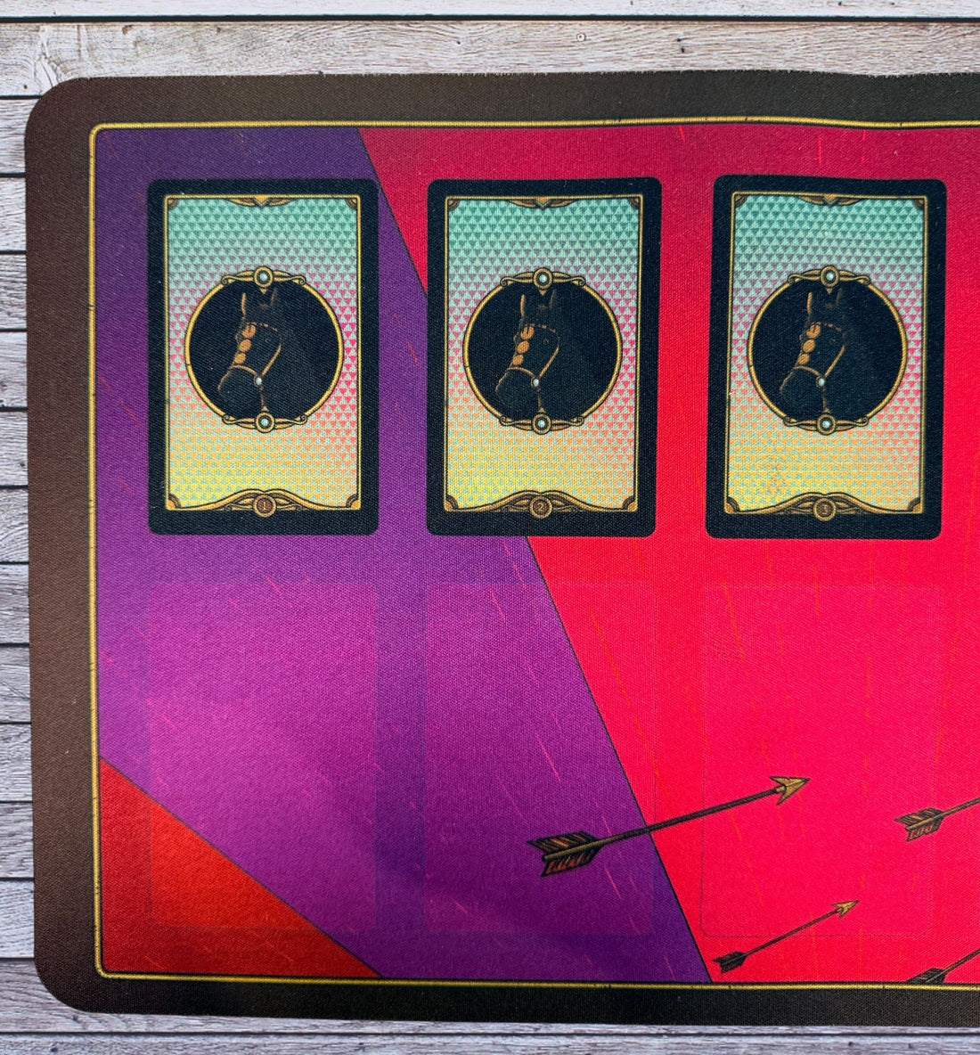 Official Feudum The Queen’s Army neoprene player mat. Kickstarter accessory by Odd Bird Games. Premium stitched-edge faction playmat in clean condition.