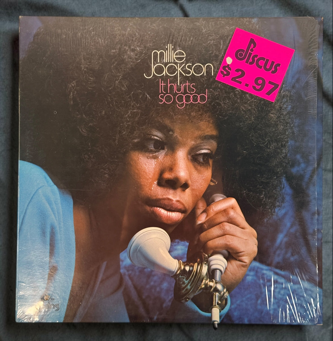 1973 Millie Jackson It Hurts So Good vinyl LP, Canadian Spring Records SPR 5706 pressing with original Discus price sticker. Vintage soul R&amp;B record.