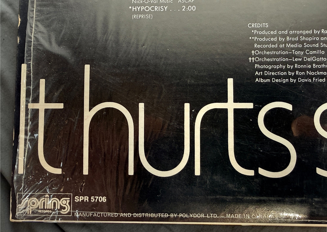 1973 Millie Jackson It Hurts So Good vinyl LP, Canadian Spring Records SPR 5706 pressing with original Discus price sticker. Vintage soul R&amp;B record.