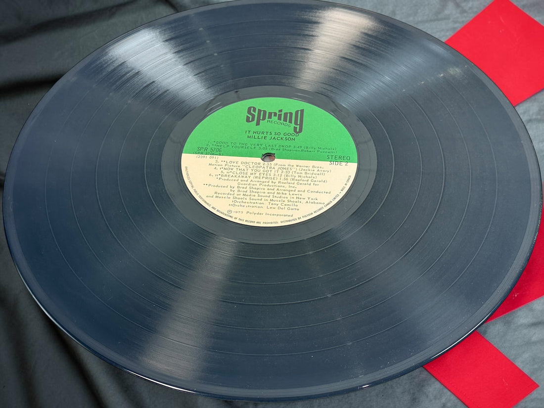1973 Millie Jackson It Hurts So Good vinyl LP, Canadian Spring Records SPR 5706 pressing with original Discus price sticker. Vintage soul R&amp;B record.