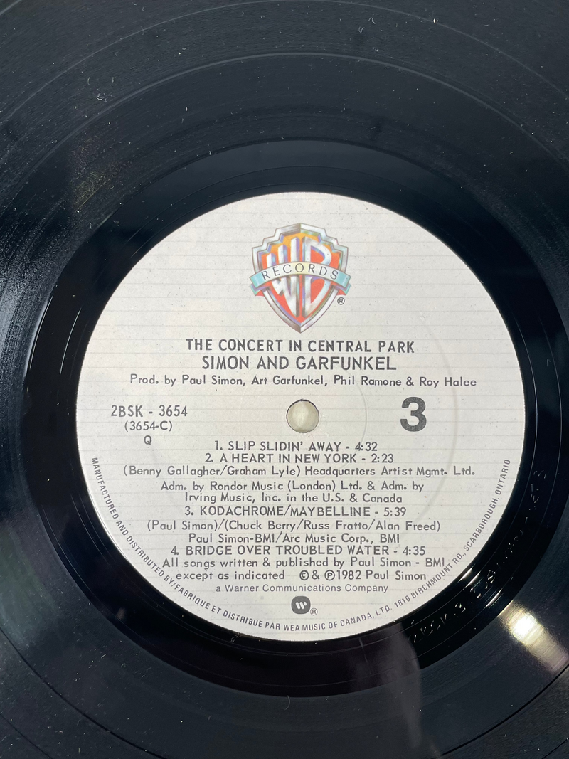 Simon & Garfunkel, The Concert in Central Park. 1982 Warner Bros Records.W/Booklet