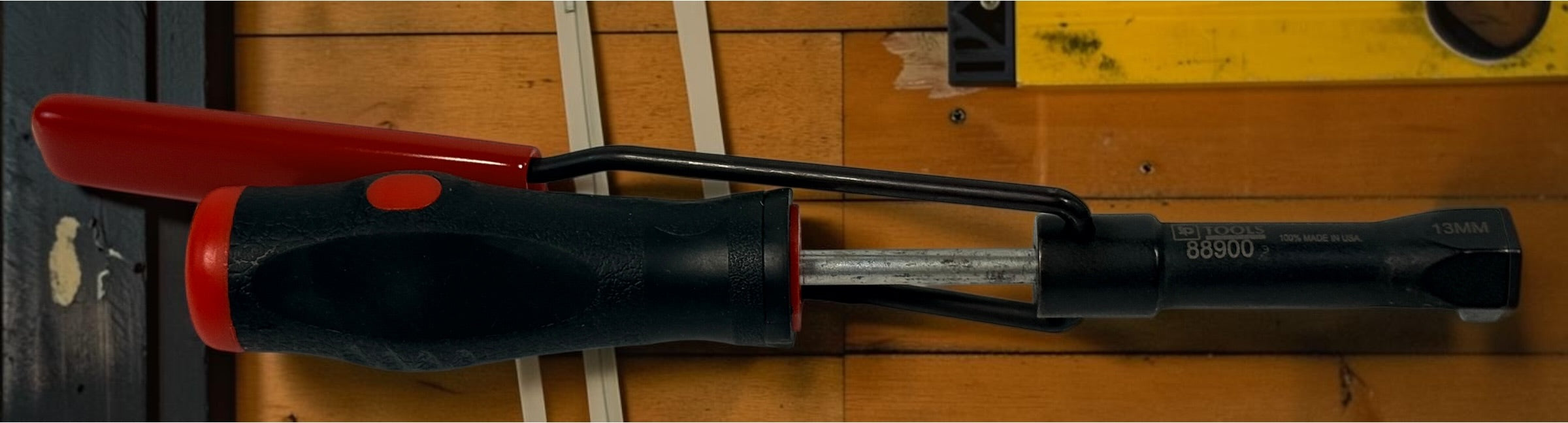 SP Tools Schley #88900 13mm valve adjustment tool, made in USA. Professional automotive hand tool with pivoting handle and original sleeve.