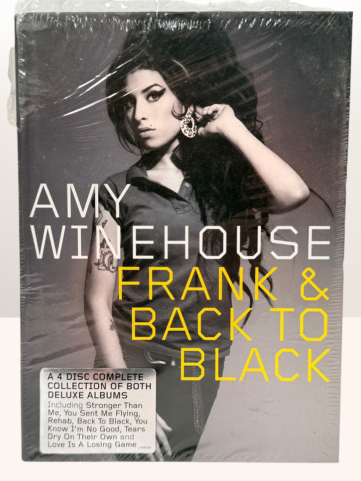 Sealed Amy Winehouse Frank and Back to Black deluxe 4CD box set with demos, B-sides and live tracks. Complete collection EU pressing.