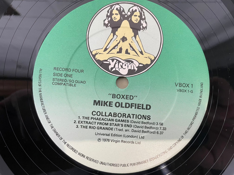 Mike Oldfield Boxed 4x Vinyl LP Compilation Box Set Virgin VBOX1.